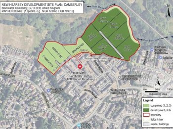 Land Plots Circa 1 Acre For Sale in Blackwater, Surrey