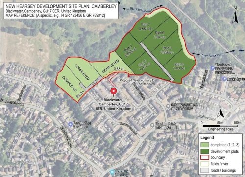 Land Plots Circa 1 Acre For Sale in Blackwater, Surrey