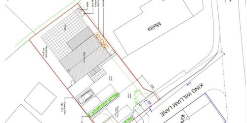 Potential development plot for sale in Langport